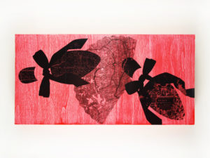 "Flamenco Español" (10"x20" xerography on wood) by R.L. Gibson